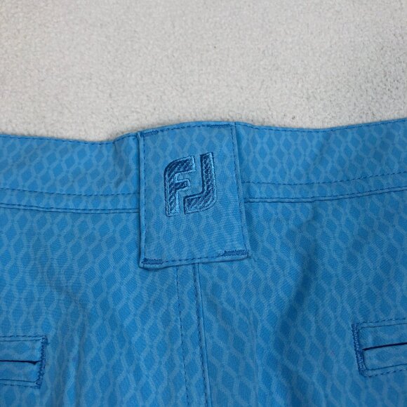 FootJoy Shorts‎ Men's 34x9 Blue Tonal Print Geometric All Over Golf Lightweight - Picture 5 of 14